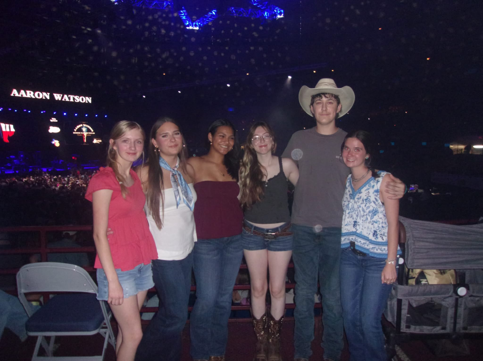 Group photo at concert Group photo at concert