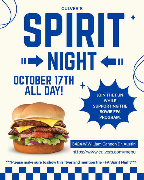 Oct 18th Culvers Oct 18th Culvers